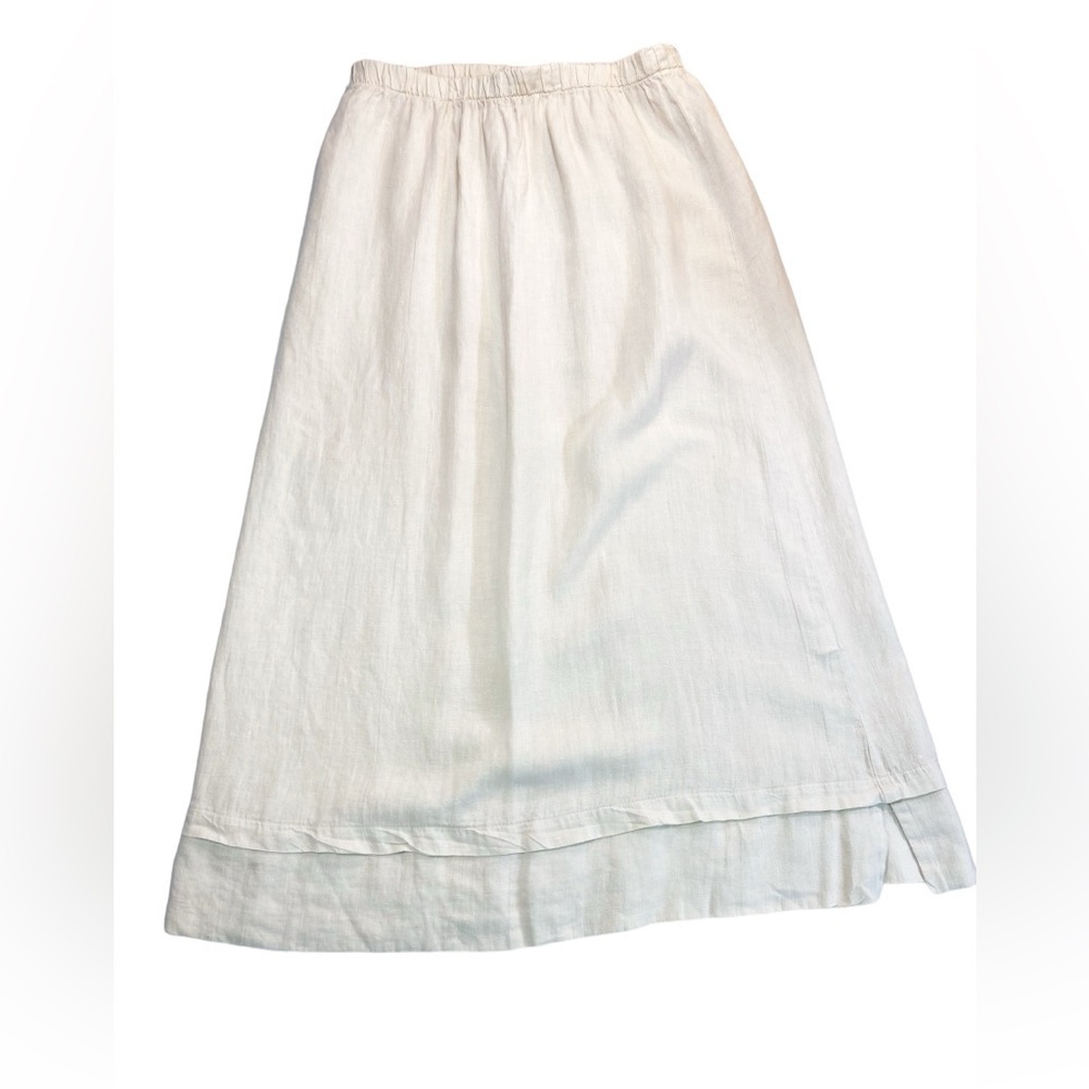 American Style vintage Made in America cream midi skirt M